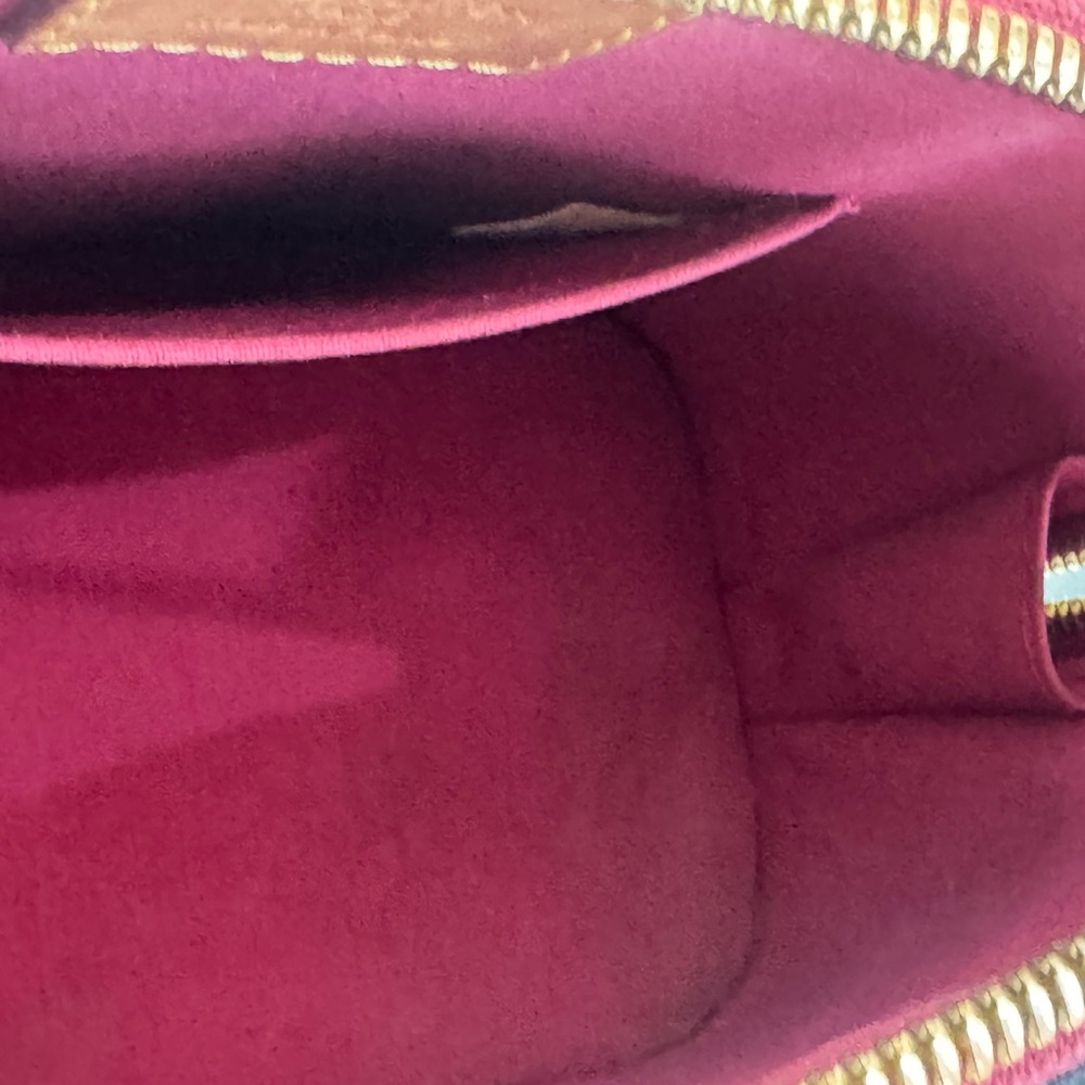 Authentic Louis Vuitton Vernis Alma BB Rose Indien Patent Leather Handbag - Picture 8 of 10